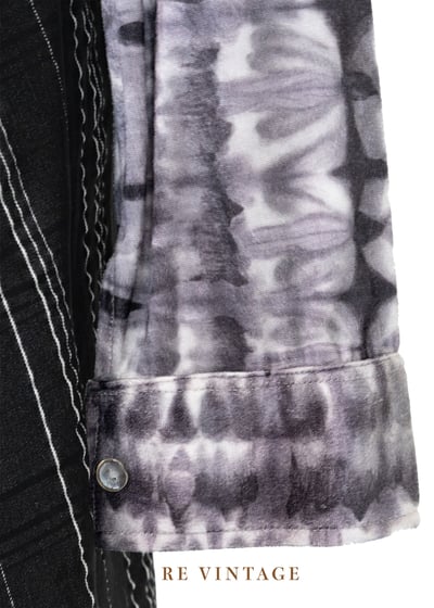 銀灰色の暈染斑紋絨布襯衫12