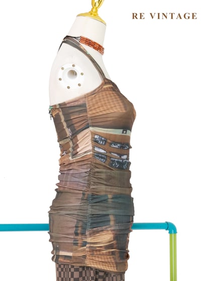 城市幻燈片繞頸長版背心8