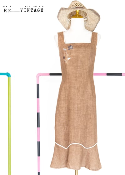 奧地利製- 超美的摩卡宗嬉皮洋裝2