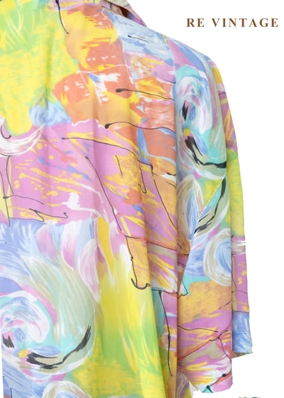 印象派的晨曦 - 彩繪水彩藝術襯衫13