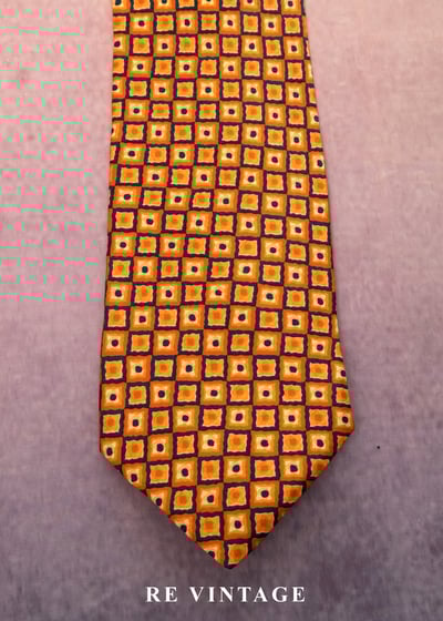 暖暖南瓜色方格領帶3