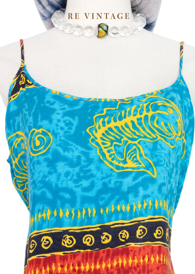 小烏龜の夏日旅行細肩帶洋裝5