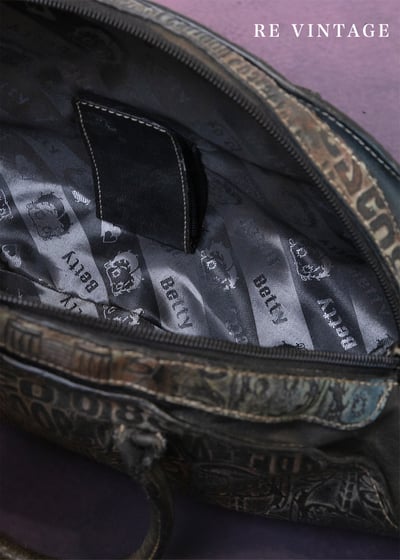 Betty Boop 刷染藍橘色人造皮革包12