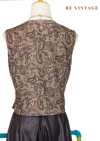 古董金紋變形蟲西裝背心9