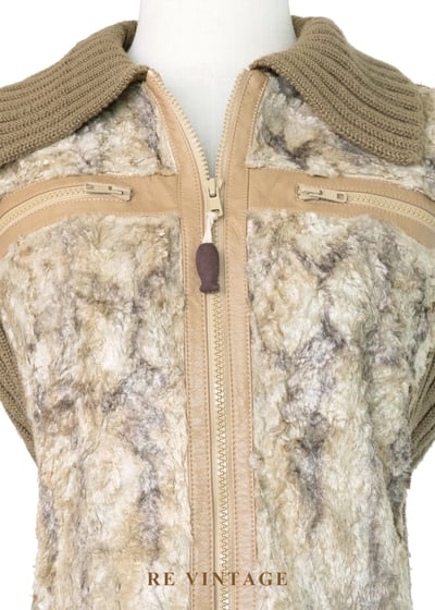 大地岩石毛絨針織背心4