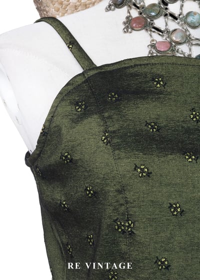 墨綠黃光森林裡的微光私語細肩帶背心5