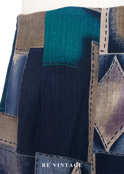 Mosaic Groove 畫布律動高腰短褲(26")5