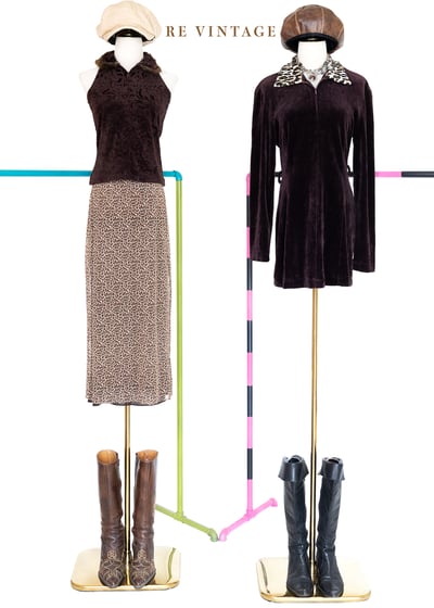 Roar 小豹紋網紗長裙（25-28"）2