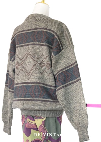 石林晨光幾何圖騰針織毛衣10