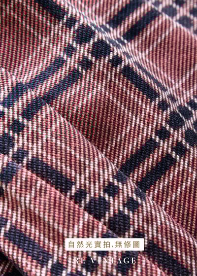 Peach Blossom 格紋中低腰單寧褲11