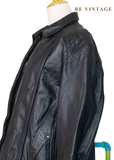 質感單品 -帥氣魔女黑皮革外套9