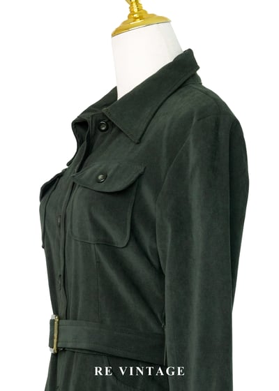 質感單品 - 深橄欖綠冒險王國小童軍長洋裝9