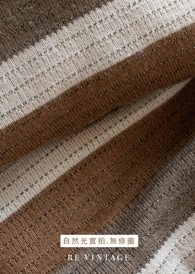 Cafe au lait 溫潤咖啡線條長洋裝15