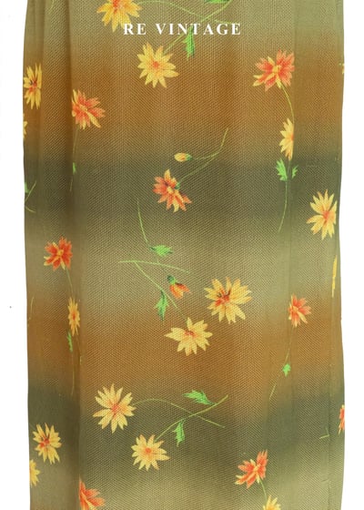 黃橘調色盤漸層雛菊長裙（26-30"）4