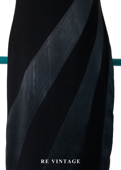 Minimalism 螺旋拼接線條美背細肩長洋裝6