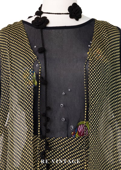 套裝組合 - 法式黃波點背心4