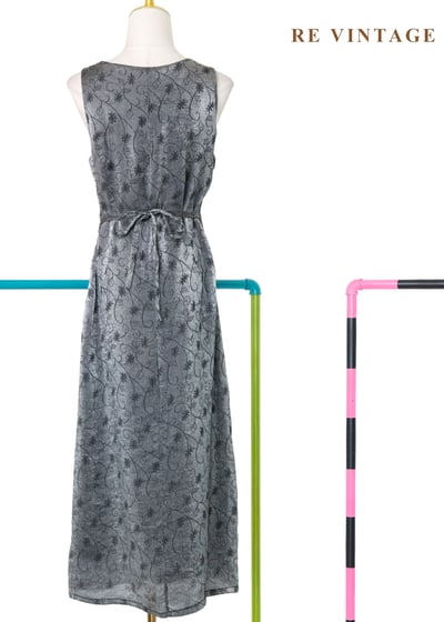 銀河裡的雛菊 - 銀線花卉連身長裙11