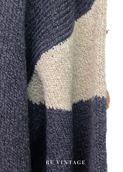 深灰色の立體毛線小花針織外套14