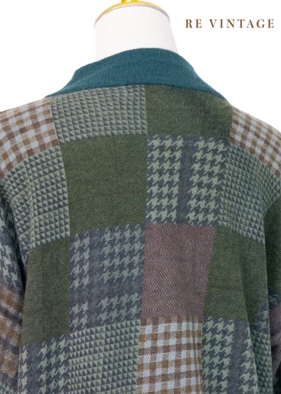 Courtyard 薄款寬鬆千鳥格紋套頭毛衣9