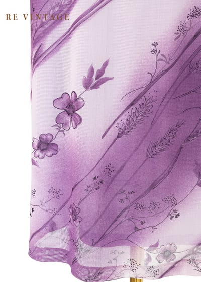 Spring Crocus 斜紋小花長裙（25"）12