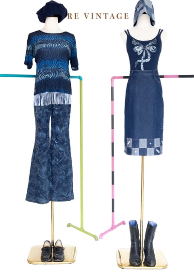 水藍蕾絲流蘇小背心2