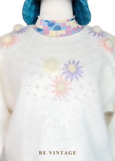 雲朵雛菊立體毛球針織毛衣3