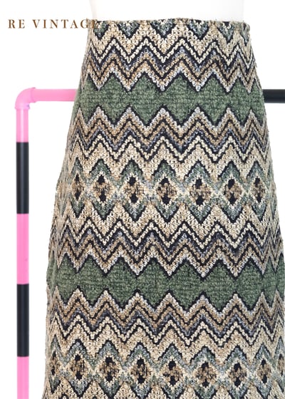 山間美景毛呢及膝裙（24.5"）3