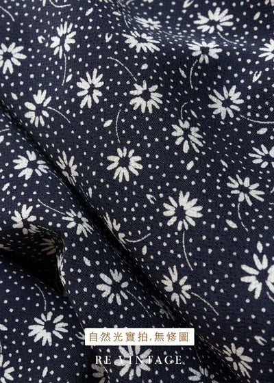 清新の藍色小白花褲裙（23-27"）10