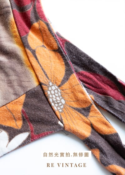 『歐洲寶物』漸層橘色系肩膀小結背心10