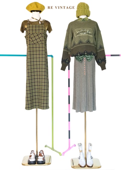 綠金色漩渦繞頸上衣2