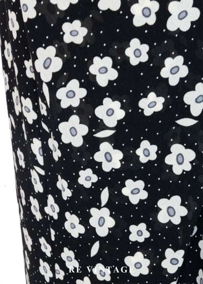 黑白映畫 - 法式雛菊氣質洋裝8