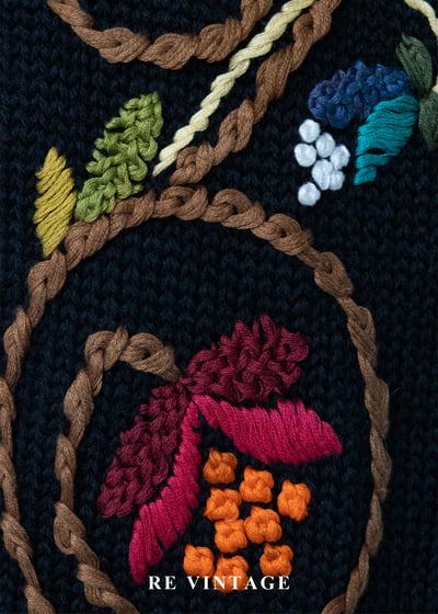 繁花盛開的邊境長版背心罩衫12