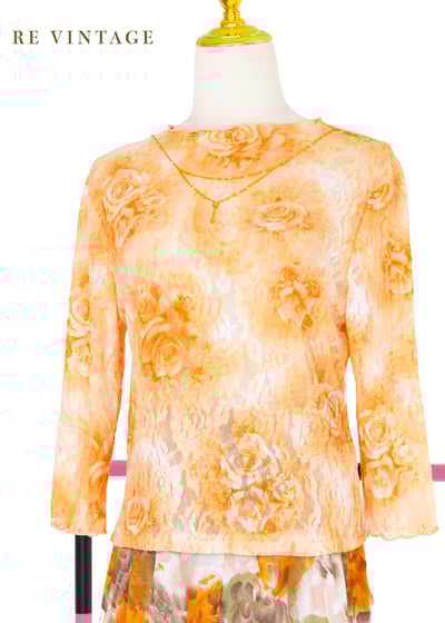 Melon 玫瑰珠珠鏈上衣8