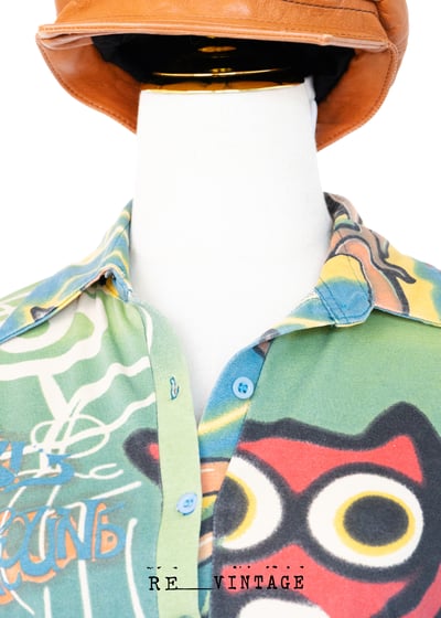 Brooklyn 塗鴉彩繪輕薄彈性上衣4