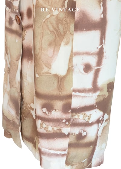 奶油咖啡暈染繞頸長洋裝12