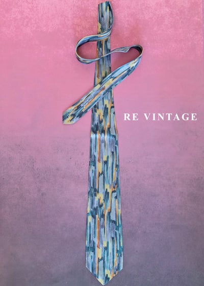 藝術家筆觸畫布領帶2