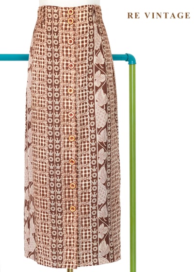 圖騰密語異國風情排釦長裙（27-30"）1