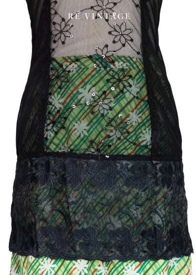 繁星花朵閃亮起舞黑蕾絲背心4