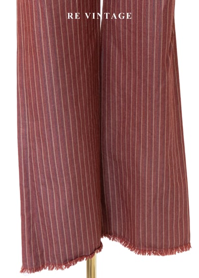 鐵鏽紅線條抽鬚長褲（26"）9