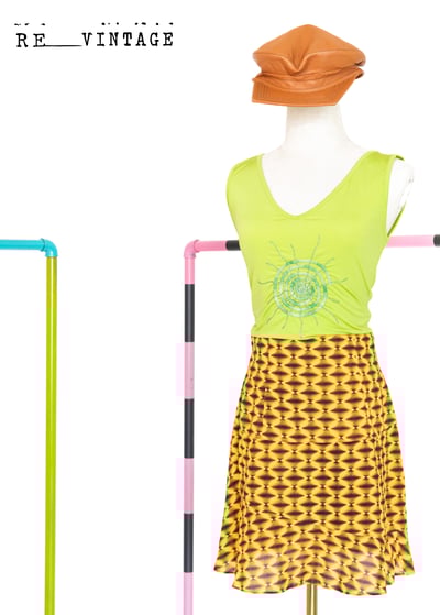 超靚涼閃電黃迷你短裙6