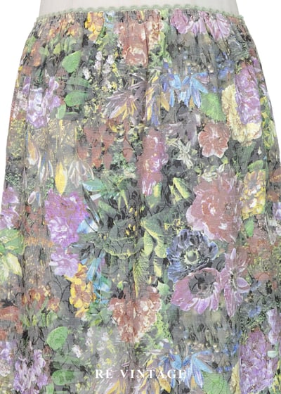 優雅紫色廢墟的玫瑰及膝裙（23-30"）8