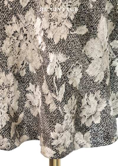 珠光古典花卉貼臀長裙（26"）10