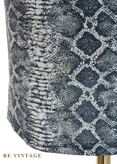 套裝裙子 - 冷灰調蛇紋野性及膝裙（24-29"）8