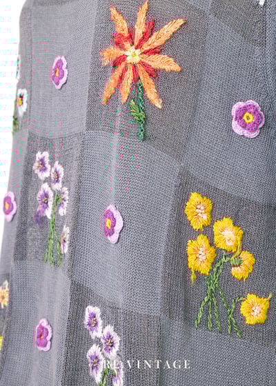 Morning Dove手工刺繡小花博款針織上衣5