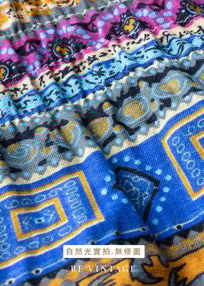 夏日樂園層層圖騰平口洋裝15