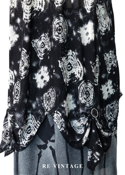 黑系紮染幾何圖騰長版背心9