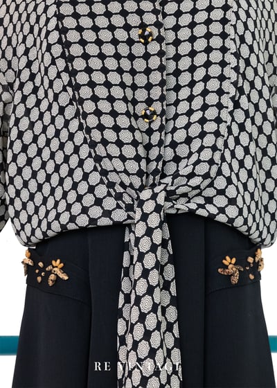 蜂巢旋影圖騰綁帶上衣5