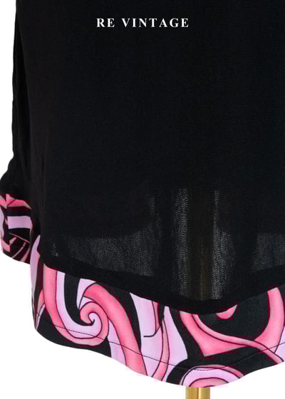 霓虹盡頭的探戈復古普普圖騰拼接裙（26"）5