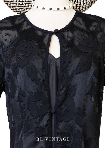 美國製 - 夜色盛開花園照山洋裝6