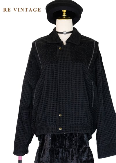 重朔經典千鳥格街頭夾克外套1